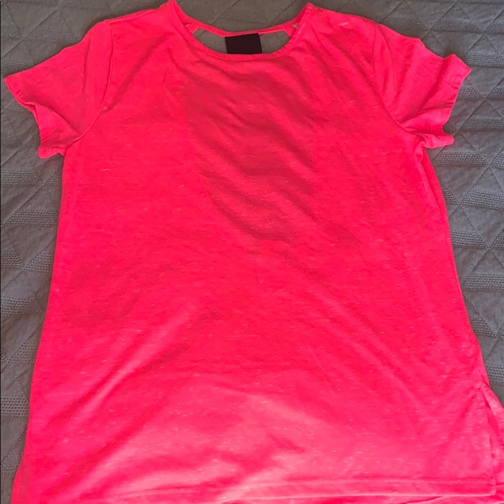 Neon Pink Open Back VSX Sport Tee